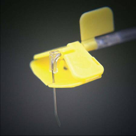 Picture of Huber Infusion Set Huber Plus™ 19 Gauge 1 Inch 8 Inch Tubing Without Port011901