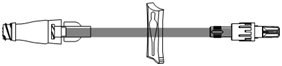 Picture of Extension Set 7 Inch Tubing 1 Port 0.67 mL Priming Volume DEHP-FreeSC9052