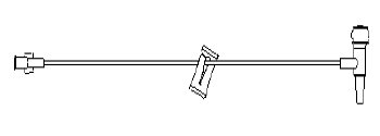 Picture of Extension Set 38 Inch Tubing 1 Port 1.5 mL Priming VolumeEB-038-11