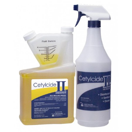 Picture of Cetylcide-II® Surface Disinfectant Ammoniated Liquid Concentrate 32 oz. Bottle Lemon Scent NonSterile0152