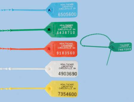 Picture of Pull-Tight Seal Health Care Logistics Numbered Red Polypropylene 9 Inch7820