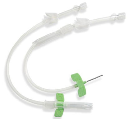 Picture of Arteriovenous Fistula Needle SafeTouch™ Tulip™ 17 Gauge 1 Inch 12 Inch Tubing Without PortFT+172530BC