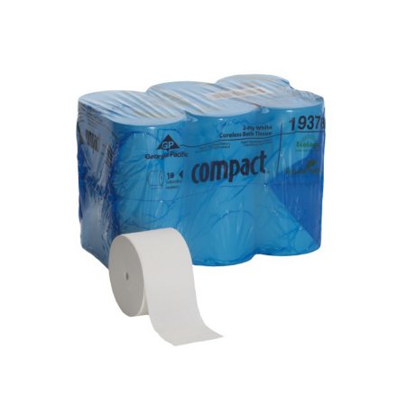 Picture of Toilet Tissue Compact® White 2-Ply Standard Size Coreless Roll 1500 Sheets 3-4/5 X 4-1/20 Inch19378