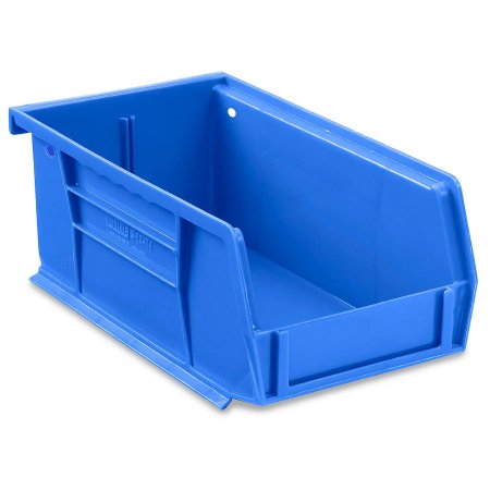 Picture of Storage Bin Uline® Blue Plastic 3 X 4 X 7-1/2 InchS-12414BLU