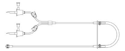 Picture of TUBING, DUAL LEAD HI-VOL PMP W/VNTD SPIKE & ML LL(40/BX)17788HP3M