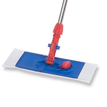 Picture of Cleanroom Wet / Dry Mop Pad Contec® MicroCinch™ White Microfiber DisposableHCPM5051
