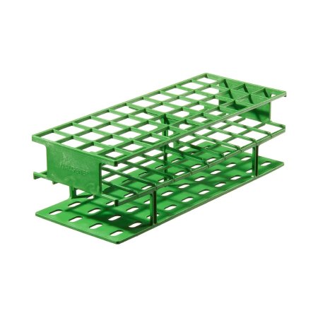 Picture of Centrifuge Tube / Test Tube Test Tube Rack Nalgene™ Unwire™ 40 Place 25 mm Tube Size Green 3-2/3 X 4-3/4 X 11-3/4 Inch5970-0425