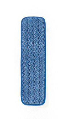 Picture of Wet Mop Pad Rubbermaid® HYGEN™ Bound Edge Blue Microfiber / Polyester / Nylon ReusableFGQ41000BL00