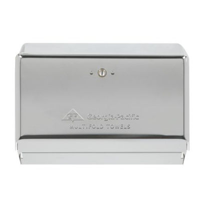 Picture of Paper Towel Dispenser Georgia-Pacific® Chrome Metal Manual 275 Count Wall Mount54720