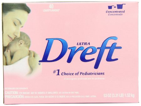 Picture of Laundry Detergent Ultra Dreft® 53 oz. Box Powder Baby Powder ScentPGC85882