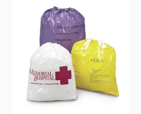 Picture of Patient Belongings Bag 20 X 20 Inch Polyethylene Drawstring Closure White50-20
