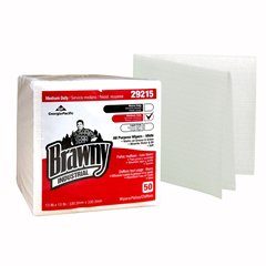 Picture of Task Wipe Brawny Industrial® Medium Duty White NonSterile Airlaid Bonded Cellulose 13 X 13 Inch Reusable29215