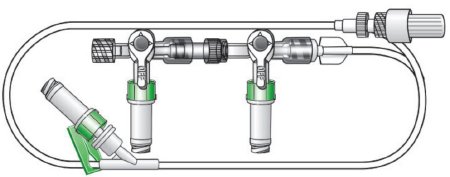 Picture of EXTENSION SET, W/DBL 4WAY STOPCOCK TUBING 28" (50/BX 4BX/CS)RYM-5942-28Y