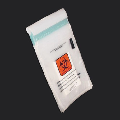 Picture of Specimen Transport Bag with Document Pouch and Absorbent Pad 6 X 10 Inch Polyethylene Adhesive Closure Biohazard Symbol NonSterile4923