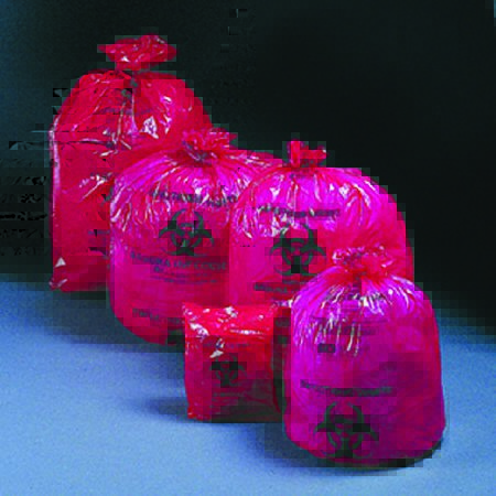 Picture of Infectious Waste Bag McKesson 7 - 10 gal. Red Bag Polymer Film 24 X 24 Inch03-5700