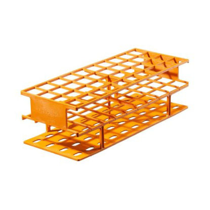 Picture of Centrifuge Tube / Test Tube Test Tube Rack Nalgene™ Unwire™ 40 Place 25 mm Tube Size Orange 3-2/3 X 4-3/4 X 11-3/4 Inch5970-0125