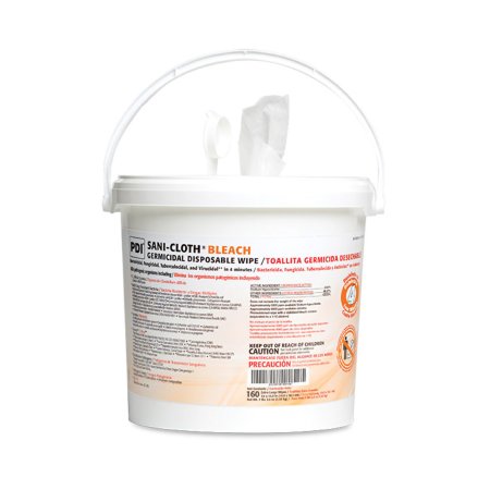 Picture of Sani-Cloth® Bleach Surface Disinfectant Cleaner Premoistened Germicidal Wipe 160 Count Pail Disposable Chlorine Scent NonSterileP7007P