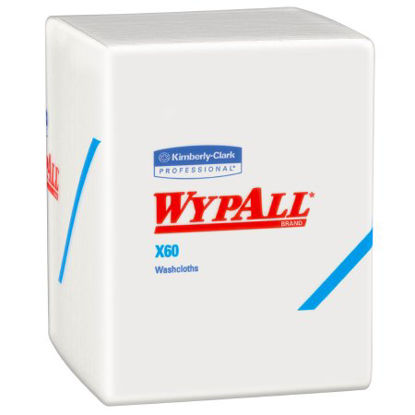 Picture of Task Wipe WypAll® X60 Light Duty White NonSterile Hydroknit 10 X 12-1/2 Inch Disposable41083