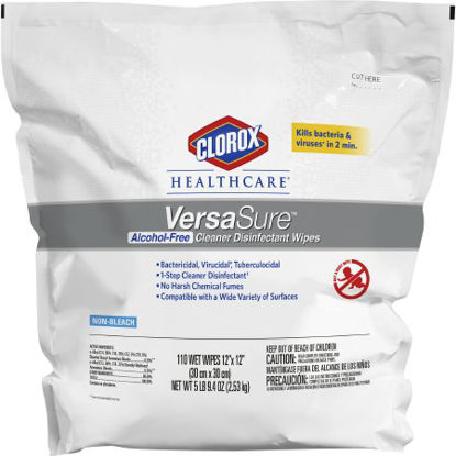Picture of Clorox Healthcare® VersaSure™ Surface Disinfectant Refill Premoistened Wipe 110 Count Pouch Disposable Scented NonSterile31761