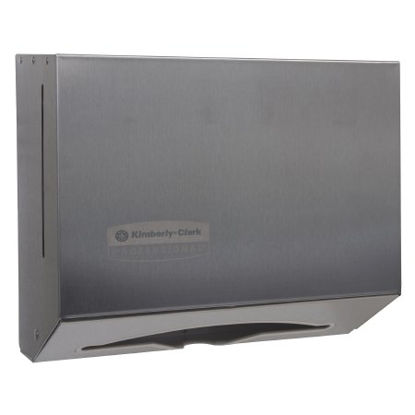 Picture of Paper Towel Dispenser K-C PROFESSIONAL SCOTTFOLD Silver Stainless Steel Manual Pull Wall Mount09216