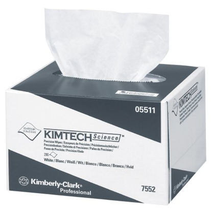 Picture of Task Wipe Kimtech Science Precision Light Duty White NonSterile 1 Ply Tissue 4-2/5 X 8-2/5 Inch Disposable05511