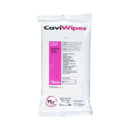 Picture of CaviWipes1™ Surface Disinfectant Premoistened Alcohol Based Wipe 45 Count Soft Pack Disposable Alcohol Scent NonSterile13-5224