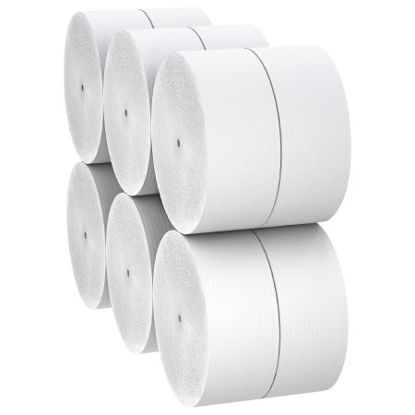 Picture of Toilet Tissue Scott® Essential Coreless JRT White 1-Ply Jumbo Size Coreless Roll Continuous Sheet 3-3/4 Inch X 2300 Foot07005