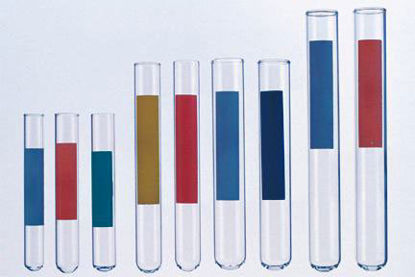 Picture of Fisherbrand™ Test Tube Round Bottom Plain 12 X 75 mm 6 mL Yellow Without Closure Glass Tube1495712B