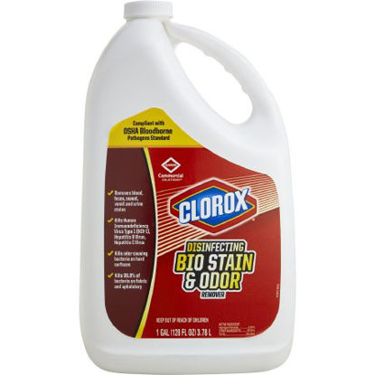 Picture of Clorox® Bio Stain & Odor Remover Surface Disinfectant Cleaner Refill Peroxide Based Liquid 128 oz. Jug Scented NonSterile31910