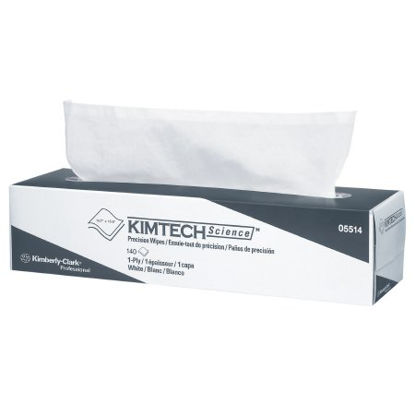 Picture of Task Wipe Kimtech Science Precision Light Duty White NonSterile 1 Ply Tissue 14-7/10 X 16-3/5 Inch Disposable05514