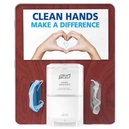 Picture of BRACKET, FLOOR STAND HYG PURELL MESSENGER WHT/MAPLE 8.5"X14"7399-HB-MPL