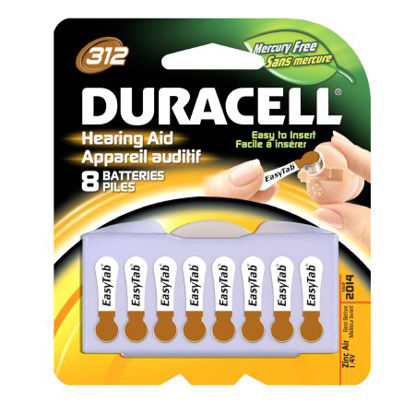 Picture of Zinc-Air Battery Duracell® 312 Cell 1.4V Disposable 8 PackDA312B8ZM09