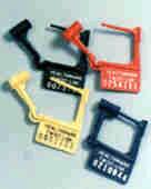 Picture of Tamper Evident Seal Twist-Loks Numbered Red Plastic 1 Inch5224 RD