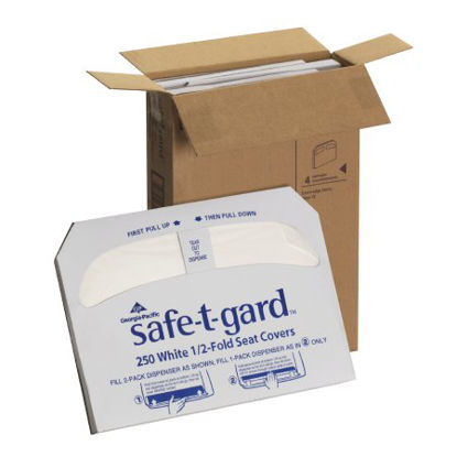 Picture of Toilet Seat Cover Safe-T-Gard™ Half Fold 16.8 X 14.3 Inch47052
