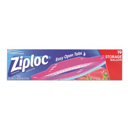 Picture of Recloseable Bag Ziploc® 9.6 X 12.1 Inch Plastic ClearSJN314467