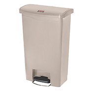 Picture of Trash Can Rubbermaid® Slim Jim® 13 gal. Rectangular Beige Plastic Step On1883458