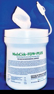 Picture of MadaCide-FDW-Plus® Surface Disinfectant Cleaner Premoistened Alcohol Based Wipe 160 Count Canister Disposable Alcohol Scent NonSterile7032