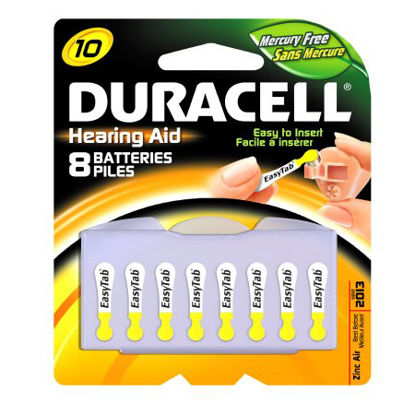 Picture of Zinc-Air Battery Duracell® 10 Cell 1.4V Disposable 8 PackDA10B8ZM10