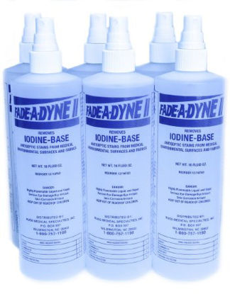 Picture of Fade-A-Dyne II® Iodine Stain Remover Alcohol Based Liquid 16 oz. Bottle Alcohol Scent NonSterile6/16FAD II