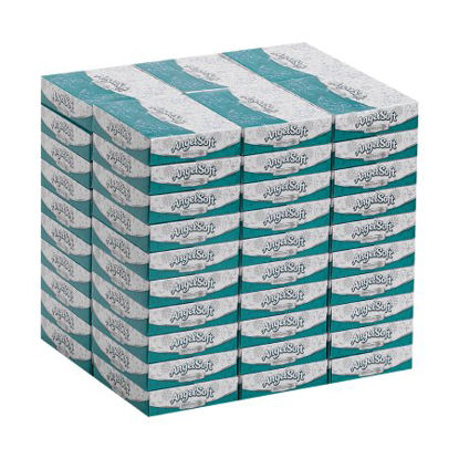 Picture of Angel Soft Professional Series® Facial Tissue White 5-3/5 X 7-1/5 Inch 50 Count48550