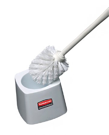 Picture of Toilet Bowl Brush Holder Rubbermaid 5 Inch, White, PolypropyleneFG631100WHT