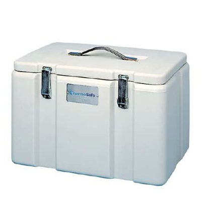 Picture of Dry Ice Storage / Transport Chest ThermoSafe® 10-1/4 X 10-3/4 X 16-5/8 Inside Dimensions White Polyethylene / Polyurethane Insulation 1 cu.ft.03720-20