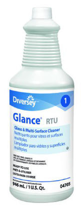 Picture of Diversey™ Glance® Glass / Surface Cleaner Ammoniated Liquid 32 oz. Bottle Ammonia Scent NonSterileDVO04705