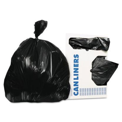 Picture of Trash Bag Heritage 12 to 16 gal. Black LLDPE 0.35 Mil. 24 X 32 Inch Star Seal Bottom Flat PackHERD4832RK
