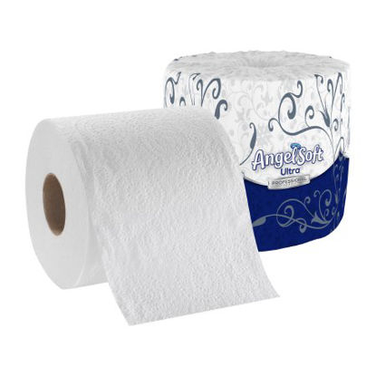 Picture of Toilet Tissue Angel Soft® Ultra Professional Series White 2-Ply Standard Size Cored Roll 400 Sheets 4 X 4-1/5 Inch16560