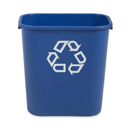Picture of Recycling Container Deskside 28-1/8 Quart Rectangular Blue Open TopFG295673BLUE