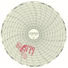 Picture of 7-Day Temperature Recording Chart Dickson™  Pressure Sensitive Paper 6 Inch Diameter Gray Grid1507482