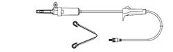 Picture of Secondary Piggyback IV Sets AMSafe® Rotating Luer LockAS3500