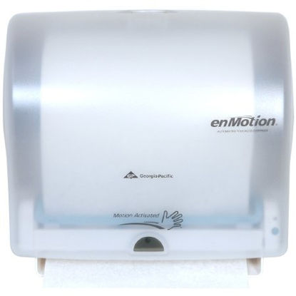 Picture of Paper Towel Dispenser enMotion® Impulse® 10 Translucent White Touch Free 1 Roll Wall Mount59447A