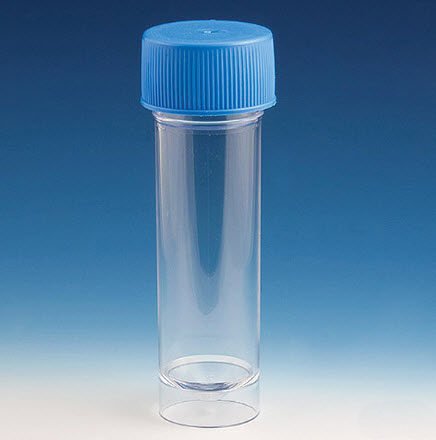 Picture of Centrifuge Tube Conical Bottom, Skirted Plain 20 X 90 mm 30 mL Blue Screw Cap Polystyrene Tube109217